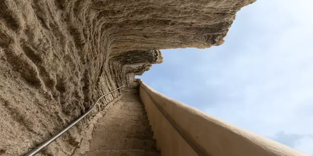 Escalier Roy Aragon Marches Falaises Bonifacio