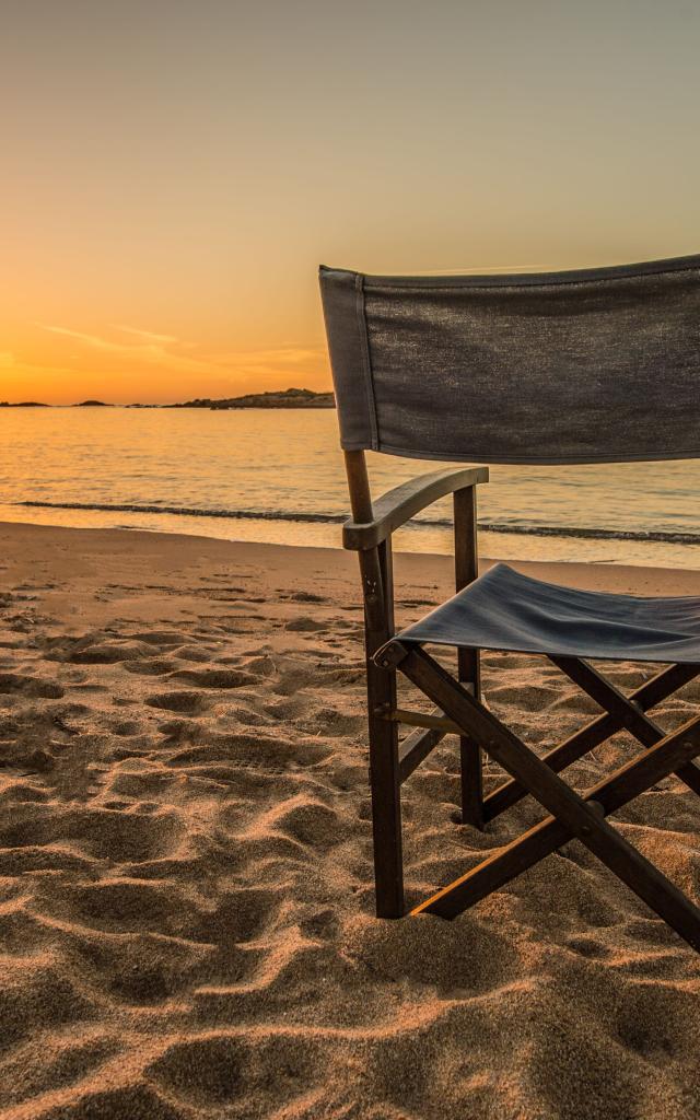 Sunset Plage Tonnara Chaise Bonifacio