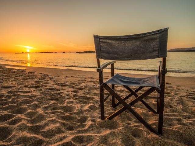 Sunset Plage Tonnara Chaise Bonifacio