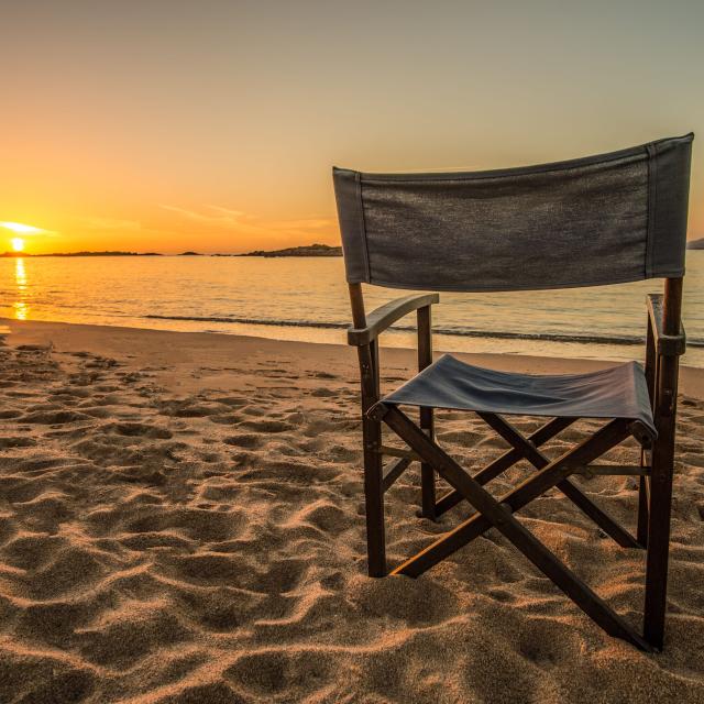 Sunset Plage Tonnara Chaise Bonifacio