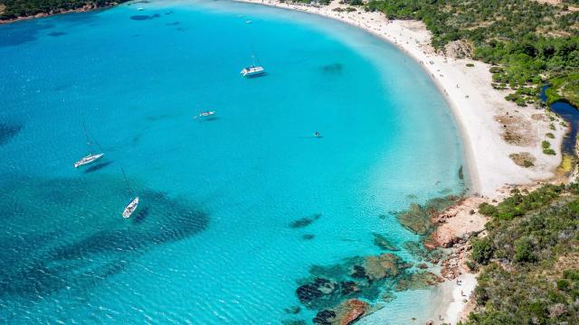 Plage Rondinara Eau Turquoise Bonifacio