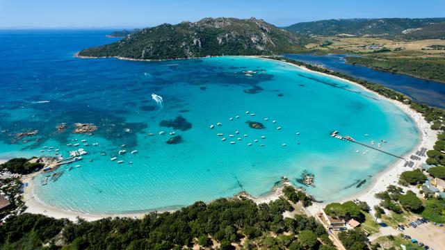 Plage Santa Giulia Vue Aerienne Porto Vecchio Sud Corse