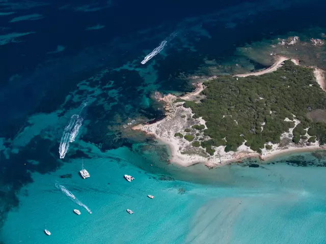 Vue Aerienne Ile Piana Bonifacio