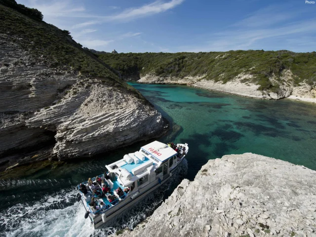 Balade Mer Visiteurs Bateau Fazzio Bonifacio