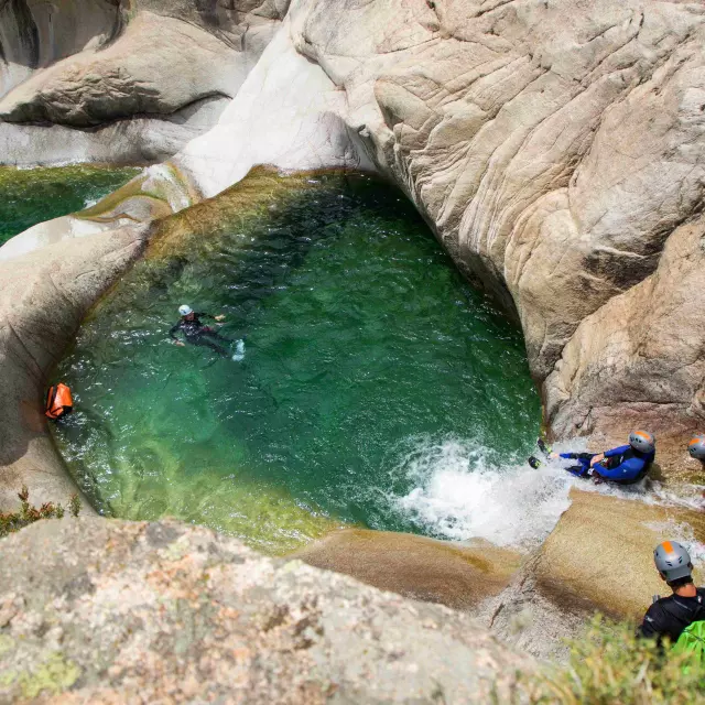 Canyoning Piscine Naturelle Alta Rocca Sud Corse