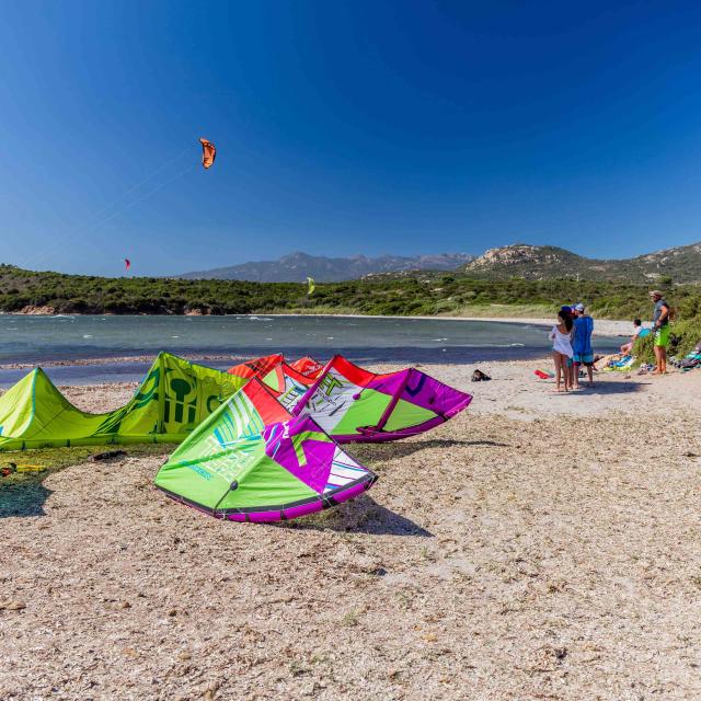 Plage Ventilegne Kitesurf Sport Vent Bonifacio