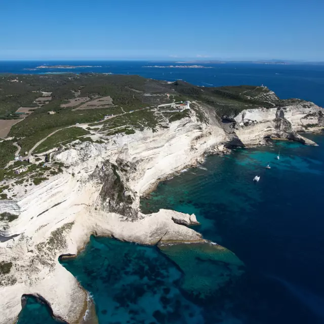 Vue Falaises Et Sentiers Par Avion Omt Bonifacio Mj Culioli Vichera