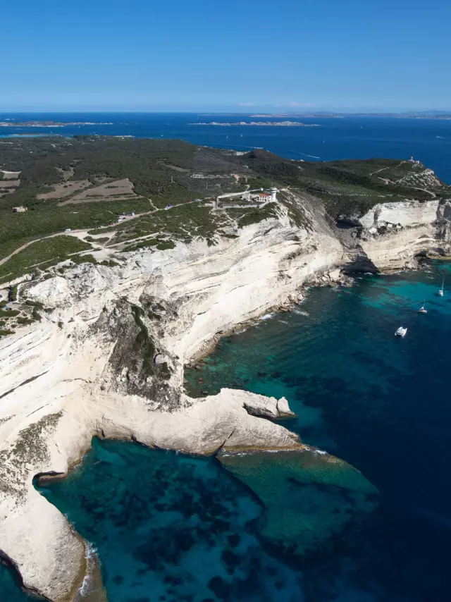 Vue Falaises Et Sentiers Par Avion Omt Bonifacio Mj Culioli Vichera