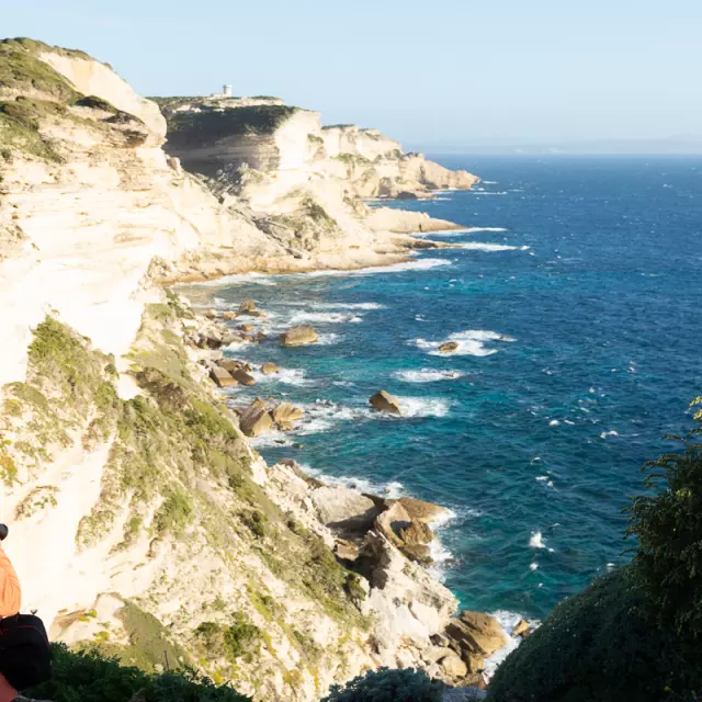 Falaises Photographe Femme Premier Plan Bonifacio