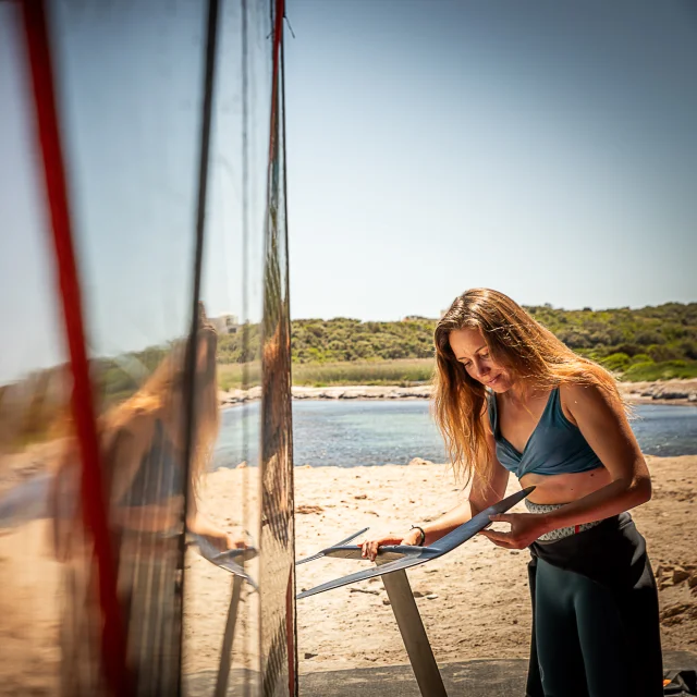 Preparation Sortie Windsurf Bonifacio