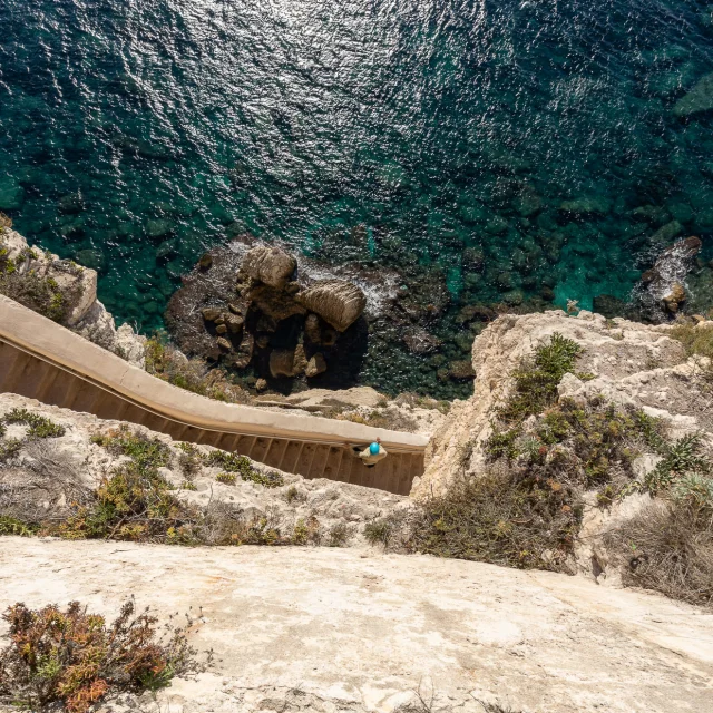 Escalier Roy Aragon Vue Hauteur Bonifacio