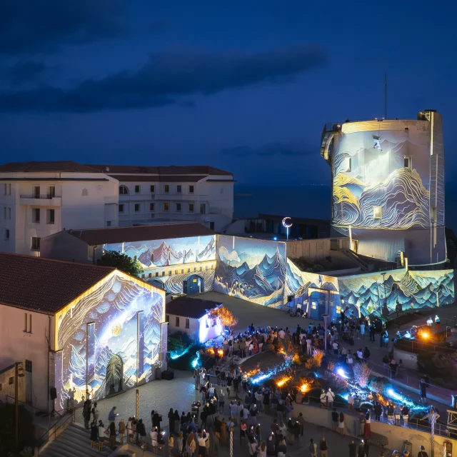 Quartier Pisan Vue Aerienne Festi Lumi Bonifacio