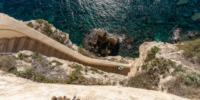 Escalier Roy Aragon Vue Hauteur Bonifacio